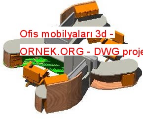 Ofis mobilyaları 3d 121.44 KB