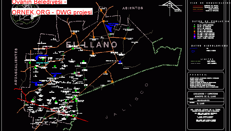 location of the municipality of el llano