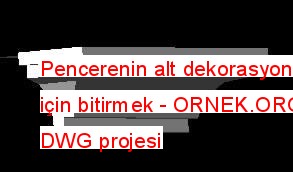 Pencerenin alt dekorasyonu için bitirmek 5.95 KB