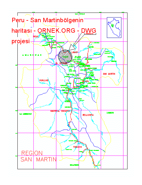map of the region of san martin