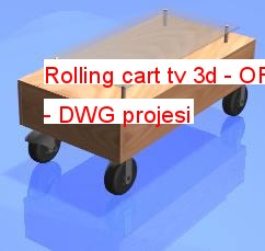 Rolling cart tv 3d 97.90 KB
