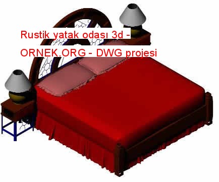 Rustik yatak odası 3d 1.06 MB