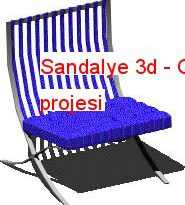 Sandalye 3d 1.59 MB