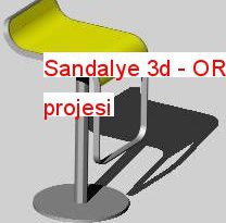 Sandalye 3d 78.58 KB