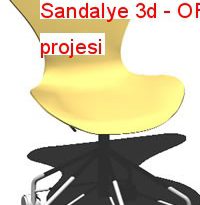 Sandalye 3d 145.30 KB