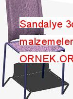 Sandalye 3dwth uygulanan malzemeler sandalye marty 494.94 KB