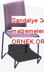 Sandalye 3dwth uygulanan malzemeler sandalye marty 494.94 KB