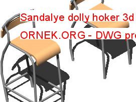 Sandalye dolly hoker 3d 46.25 KB