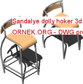 Sandalye dolly hoker 3d 46.25 KB