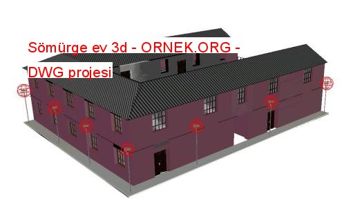 colonial home 3d