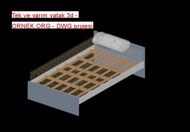 Tek ve yarım yatak 3d 116.07 KB