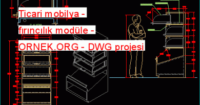 Ticari mobilya - fırıncılık modüle 50.25 KB