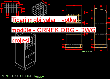Ticari mobilyalar - votka modüle 31.46 KB