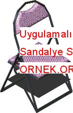 Uygulamalı malzemeler ile Sandalye Samsonite 3d 49.89 KB