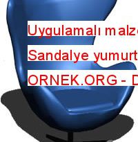 Uygulamalı malzemeler ile Sandalye yumurta tipi 3d 227.92 KB