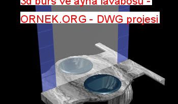 Uygulamalı malzemeleri ile 3d burs ve ayna lavabosu 418.43 KB