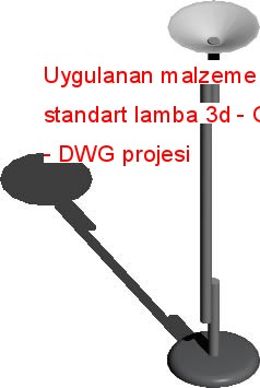 Uygulanan malzeme ile standart lamba 3d 35.64 KB