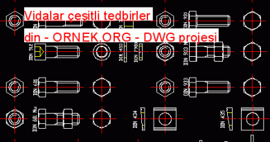 Vidalar çeşitli tedbirler din 17.88 KB