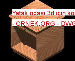 Yatak odası 3d için komodin 26.50 KB