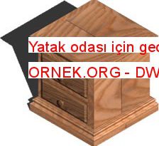 Yatak odası için gece masa 49.31 KB