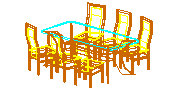 Yemek masası sandalyeleri - lucabalducci 1991 tasarım 00 TAVOLO ETAB