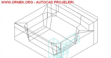 3D Lavabo Çizimi 3 Boyutlu Lavabo