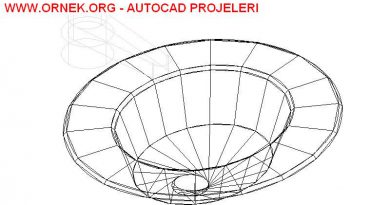 3D lavabo ve armatür çizimi 3 Boyutlu Lavabo ve Armatür