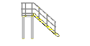Standart çelik merdiven 3m 3 METRE BOY MERDİVEN