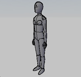 Ergonomik 3D modeli - kız (1:1 ) 3D - ergo -girl