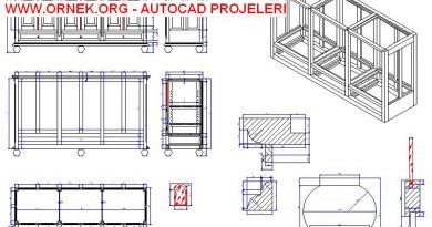 Ahşap kapaklı dolap ahşap birleşim detay projesi
