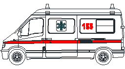 Ambulans - yandan görünüm Ambulans - 155