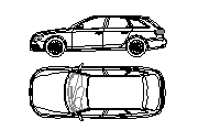 Audi A4 Avant - Plan ve yan görünüm Audi A4 Avant