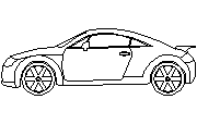 Audi TT - yandan görünüm Audi TT side