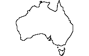 Avustralya ve Tazmanya haritası Avustralya- map