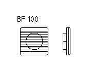 Plastov ventiltor BF 100 BF 100