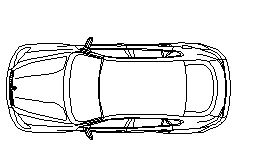 BMW X6 araba - 2D plan görünümü BMW X6 2d planı