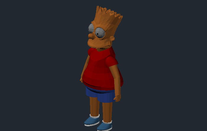 3D Bart Simpson Bart3D