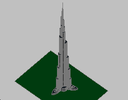 Burj Dubai ( Burj Khalifa ) - dünya yüksek binası - 3D modeli Burj Dubai -