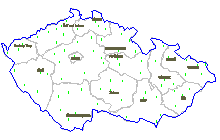 Çek Cumhuriyeti haritası - sınırları ilçeler Çek - Cumhuriyeti