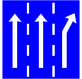 Trafik şeritleri - işareti D17 D17 RRP