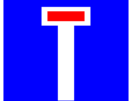 Çıkmaz - trafik işareti D9a