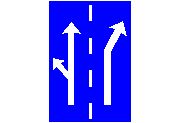 Trafik şeritleri - işareti ( IP19 ) DİŞLİ çizgili