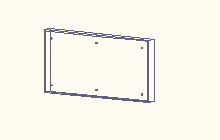 Pah şeritler ve form delikleri ile 4x8 kons paneli Dinamik - 4x8 concpnl