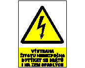 elektro - zemin spadlch üzerinde Tehlikeli DoT esinti Your Life Uyarı  EL 0115