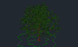 Karaağaç - 3D ağaç ELM -3D