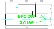 Atrea EPO 200 - 30kW EPO 200-3