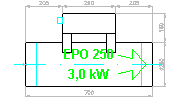 Atrea EPO 250 - 30kW EPO 250-3