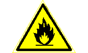Yangın tehlikesi - uyarı sembolü Firesymbol