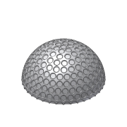 Golf topu - yarım profili kapalı yansıtma Golf - lopticka2