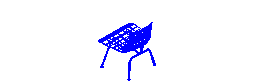 Şezlong metal ayaklar HMI Eames Lounge Chair Metal Ayaklı 3D